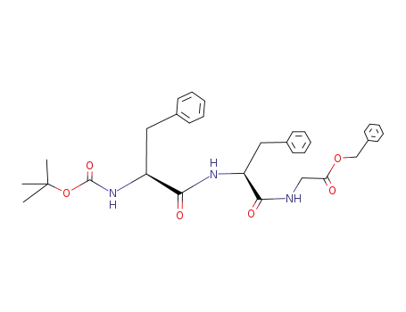 Glycine,
N-[N-[N-[(1,1-dimethylethoxy)carbonyl]-L-phenylalanyl]-L-phenylalanyl]-,
phenylmethyl ester