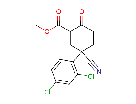 5-Cyano-5-(2,4-dichloro-phenyl)-2-oxo-cyclohexanecarboxylic acid methyl ester