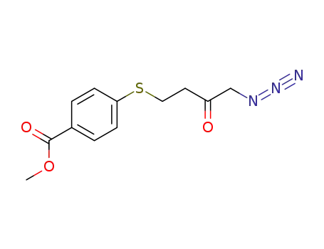1-azido-4-<p-(carbomethoxy)thiophenoxy>-2-butanone
