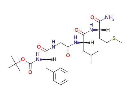 Molecular Structure of 73148-98-8 (L-Methioninamide,
N-[(1,1-dimethylethoxy)carbonyl]-L-phenylalanylglycyl-L-leucyl-)