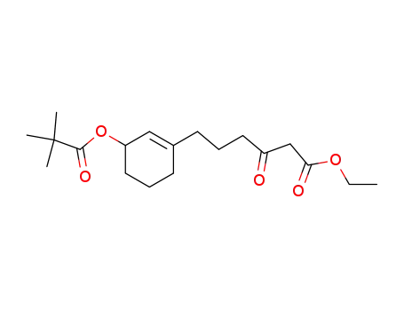 6-[3-(2,2-Dimethyl-propionyloxy)-cyclohex-1-enyl]-3-oxo-hexanoic acid ethyl ester