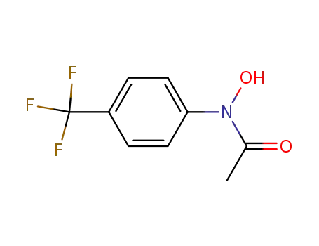 Molecular Structure of 88730-43-2 (Acetamide, N-hydroxy-N-[4-(trifluoromethyl)phenyl]-)