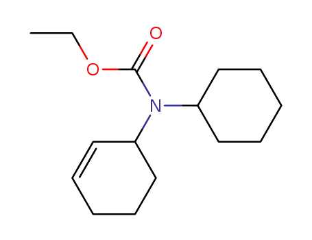 Molecular Structure of 88281-70-3 (Carbamic acid, 2-cyclohexen-1-ylcyclohexyl-, ethyl ester)