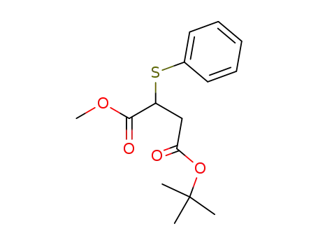 Molecular Structure of 115391-98-5 (1-methyl-4-t-butyl (+/-)-2-phenylthiosuccinate)