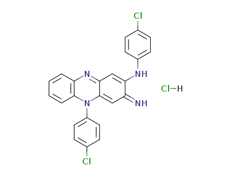 Molecular Structure of 90690-85-0 (2-Phenazinamine, N,5-bis(4-chlorophenyl)-3,5-dihydro-3-imino-,
monohydrochloride)