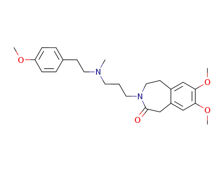 2H-3-Benzazepin-2-one,
1,3,4,5-tetrahydro-7,8-dimethoxy-3-[3-[[2-(4-methoxyphenyl)ethyl]methyl
amino]propyl]-