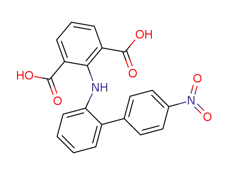 2-<N-<2-(4-nitrophenyl)phenyl>amino>isophthalic acid