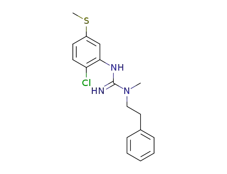 3-(2-chloro-5-(methylthio)phenyl)-1-methyl-1-phenethylguanidine