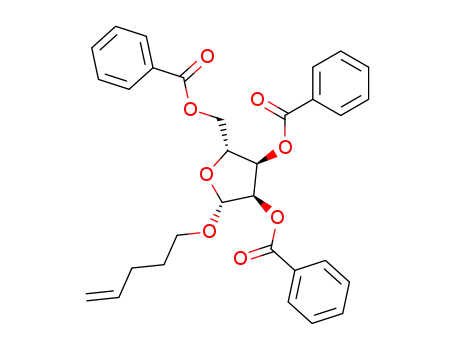 Pent-4-enyl 2',3',5'-tri-O-benzoyl-β-D-erythro-pentofuranoside
