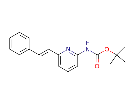 Carbamic acid, [6-(2-phenylethenyl)-2-pyridinyl]-, 1,1-dimethylethyl
ester