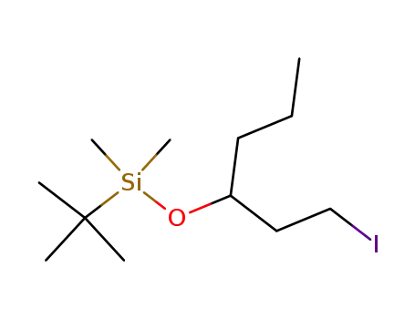 Molecular Structure of 123731-56-6 ((+/-)-3-t-butyldimethylsilyloxy-1-iodohexane)