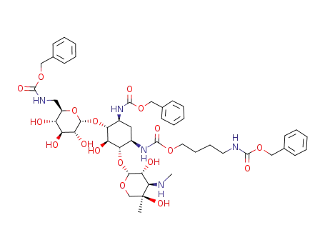 bis-N-benzyloxycarbonyl-1-N-(4-benzyloxycarbonylaminobutyloxycarbonyl)gentamicin B