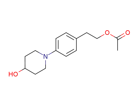 2-<4-(4-hydroxy-1-piperidinyl)phenyl>ethyl acetate