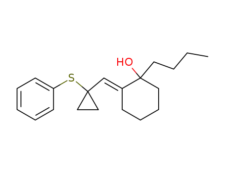 1-Butyl-2-[1-(1-phenylsulfanyl-cyclopropyl)-meth-(E)-ylidene]-cyclohexanol