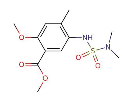 Benzoic acid, 5-[[(dimethylamino)sulfonyl]amino]-2-methoxy-4-methyl-,
methyl ester