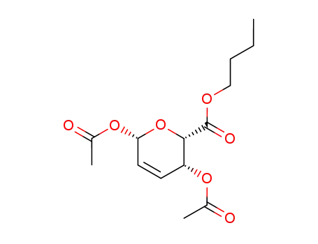 butyl 1,4-di-O-acetyl-2,3-dideoxy-β-DL-threo-hex-2-enopyranuronate