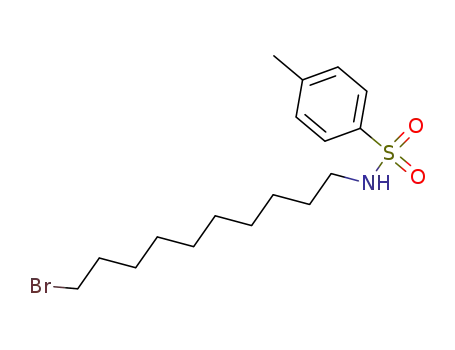 Molecular Structure of 79130-36-2 (Benzenesulfonamide, N-(10-bromodecyl)-4-methyl-)