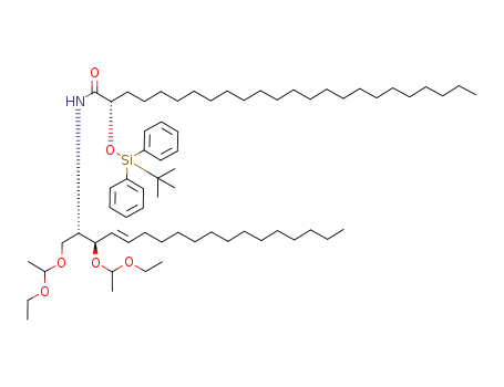 (2S,3R,4E)-N-(2'S)-2'-tert-butyldiphenylsilyloxytetracosanoyl-1,3-di-O-(1-ethoxyethyl)-sphingenine