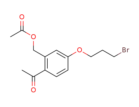 1-<2-<(acetyloxy)methyl>-4-(3-bromopropoxy)phenyl>ethanone