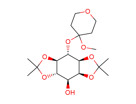 Molecular Structure of 119874-38-3 (4-O-(4-methoxytetrahydropyran-4-yl)-2,3:5,6-di-O-isopropylidene-D-myo-inositol)