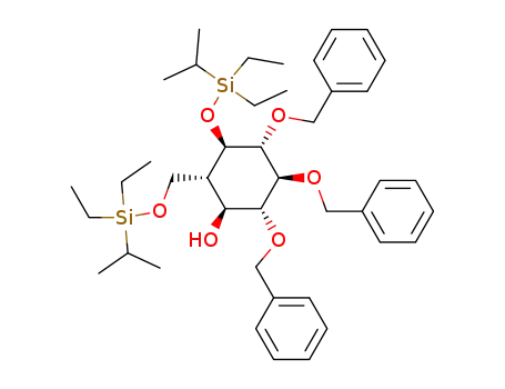 (1S,2R,3S,4R,5R,6S)-2,3,4-tribenzyloxy-5-<(1-methylethyl)diethylsilyl>oxy-6-<<(1-methylethyl)diethylsilyl>oxymethyl>cyclohexanol