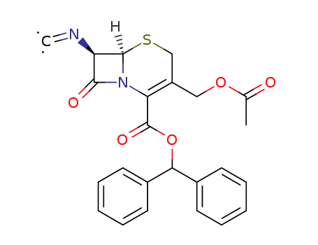 diphenylmethyl (6R,7R)-3-acetoxymethyl-7-isocyanoceph-3-em-4-carboxylate