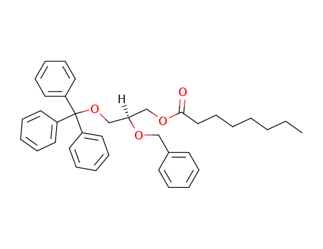 Octanoic acid (S)-2-benzyloxy-3-trityloxy-propyl ester
