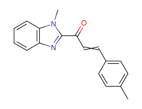 2-Propen-1-one, 1-(1-methyl-1H-benzimidazol-2-yl)-3-(4-methylphenyl)-