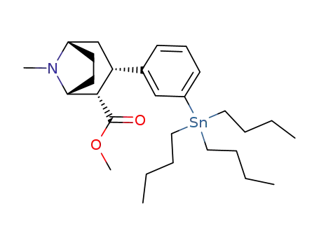 2β-carbomethoxy-3β-<3-(tributylstannyl)phenyl>tropane