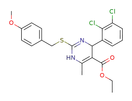 4-(2,3-dichlorophenyl)-1,4-dihydro-2-[[(4-methoxyphenyl)methyl]thio]-6-methyl-5-pyrimidinecarboxylic acid, ethyl ester