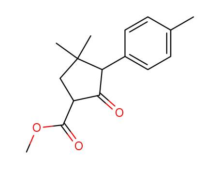 4,4-Dimethyl-2-oxo-3-p-tolyl-cyclopentanecarboxylic acid methyl ester
