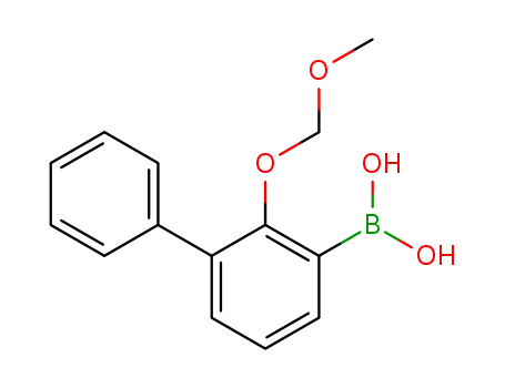Molecular Structure of 115237-65-5 (Boronic acid, [2-(methoxymethoxy)[1,1'-biphenyl]-3-yl]-)