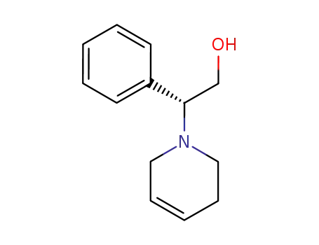 Molecular Structure of 139038-52-1 (1(2H)-Pyridineethanol, 3,6-dihydro-b-phenyl-, (R)-)