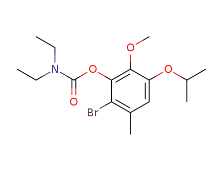 2-bromo-5-isopropoxy-6-methoxy-3-methylphenyl N,N-diethylcarbamate