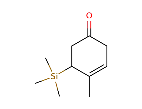 Molecular Structure of 61705-58-6 (3-Cyclohexen-1-one, 4-methyl-5-(trimethylsilyl)-)