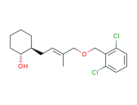 Molecular Structure of 101858-84-8 ((1R,2S)-2-{(2E)-4-[(2,4-dichlorobenzyl)oxy]-3-methylbut-2-en-1-yl}cyclohexanol)