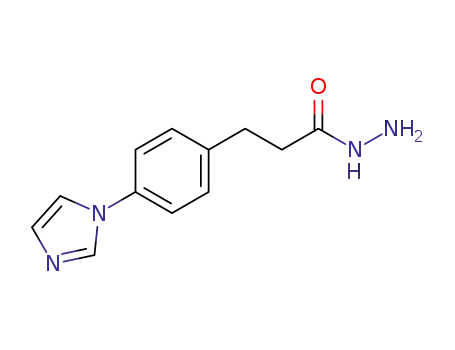 Molecular Structure of 139277-63-7 (Benzenepropanoic acid, 4-(1H-imidazol-1-yl)-, hydrazide)