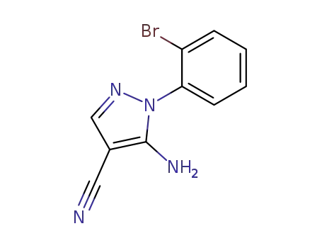 Molecular Structure of 71856-54-7 (5-amino-1-(2-bromophenyl)-1H-pyrazole-4-carbonitrile)