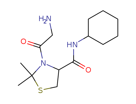 4-Thiazolidinecarboxamide, 3-(aminoacetyl)-N-cyclohexyl-2,2-dimethyl-