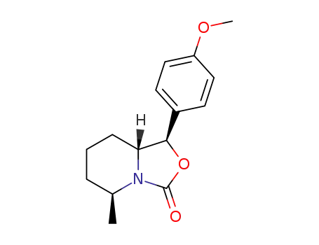 (1R,5S,8aR)-1-(4-Methoxy-phenyl)-5-methyl-hexahydro-oxazolo[3,4-a]pyridin-3-one