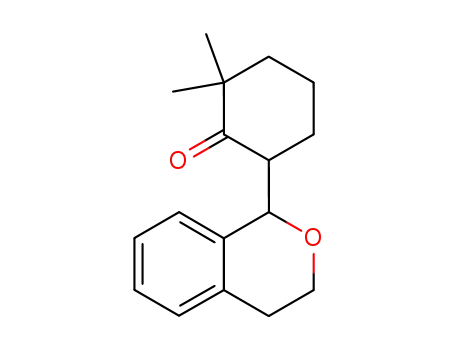 Molecular Structure of 100008-36-4 (Cyclohexanone, 6-(3,4-dihydro-1H-2-benzopyran-1-yl)-2,2-dimethyl-)