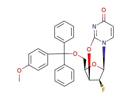 O-2,3'-anhydro-1-<5-O-(monomethoxytrityl)-2-deoxy-2-fluoro-β-D-lyxofuranosyl>uracil