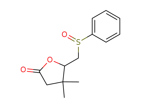 4,5-dihydro-4,4-dimethyl-5-phenylsulfoxymethyl (3H)-furan-2-(one)
