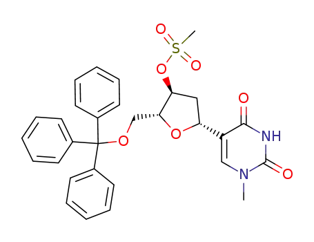 1-methyl-2'-deoxy-3'-O-mesyl-5'-O-tritylpseudouridine