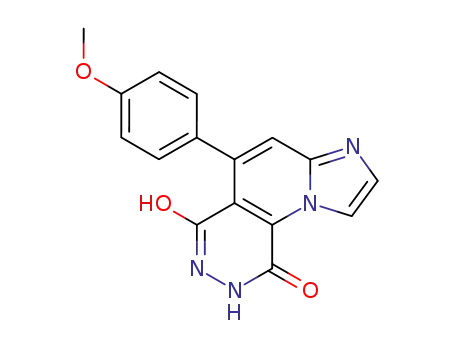 6-Hydroxy-5-(4-methoxy-phenyl)-8H-3,7,8,9b-tetraaza-cyclopenta[a]naphthalen-9-one