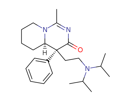 (4R)-4-[2-[di(propan-2-yl)amino]ethyl]-1-methyl-4-phenyl-5,6,7,8-tetrahydro-4aH-pyrido[2,1-f]pyrimidin-3-one
