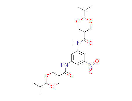 Molecular Structure of 116193-75-0 (3,5-bis<2-(2-propyl)-1,3-dioxane-5-carboxamido>nitrobenzene)