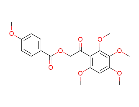 Benzoic acid, 4-methoxy-, 2-oxo-2-(2,3,4,6-tetramethoxyphenyl)ethyl
ester