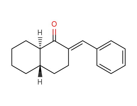 Molecular Structure of 59203-30-4 ((2E)-2-(phenylmethylidene)octahydronaphthalen-1(2H)-one)