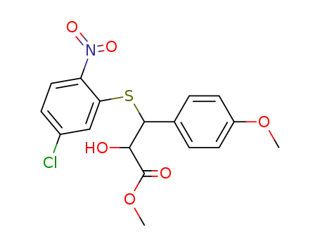 3-(5-Chloro-2-nitro-phenylsulfanyl)-2-hydroxy-3-(4-methoxy-phenyl)-propionic acid methyl ester